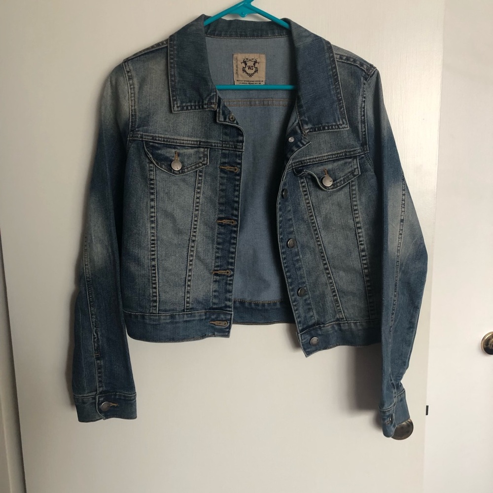 Crop jean jacket